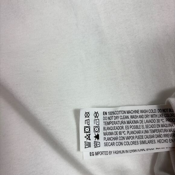 Forever 21 Montauk Ringer T-Shirt Crop Top White Green Short Sleeve Womens S - Picture 6 of 10